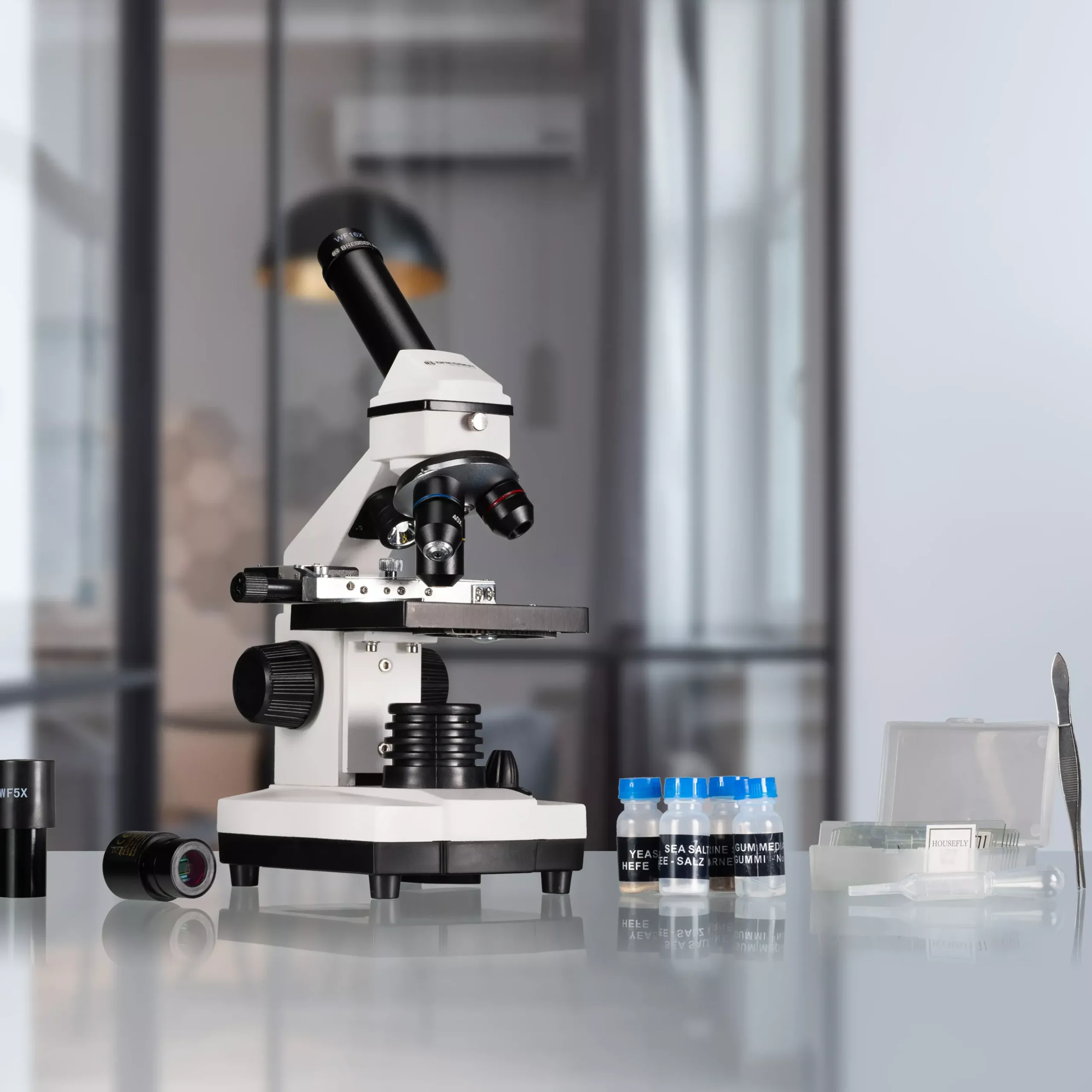 Biolux NV 20x-1280x Mikroskop mit HD USB-Kamera>Bresser Online