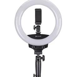 BR-22B Bi-Color LED-Ringleuchte mit Handgriff und Stativanschluss>Bresser Store