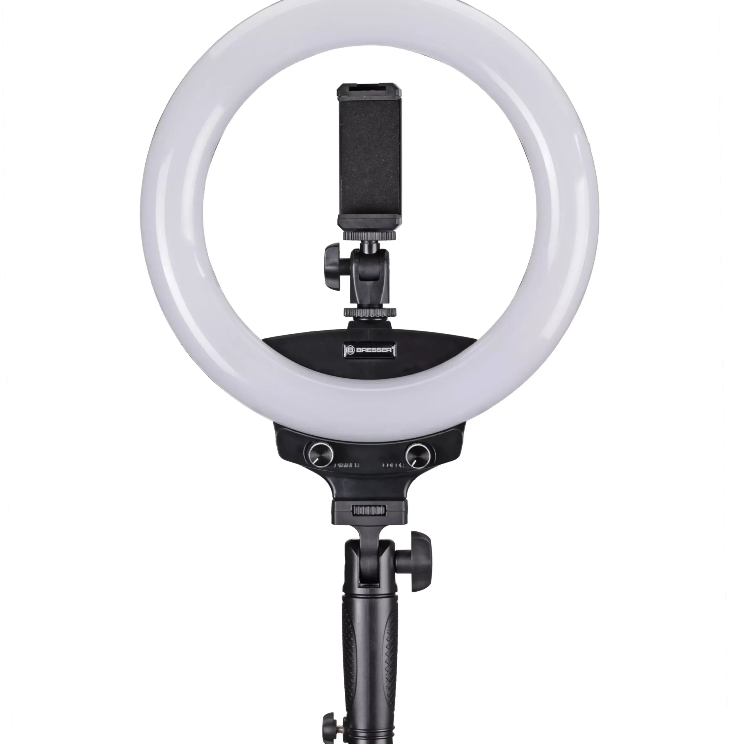 BR-22B Bi-Color LED-Ringleuchte mit Handgriff und Stativanschluss>Bresser Store
