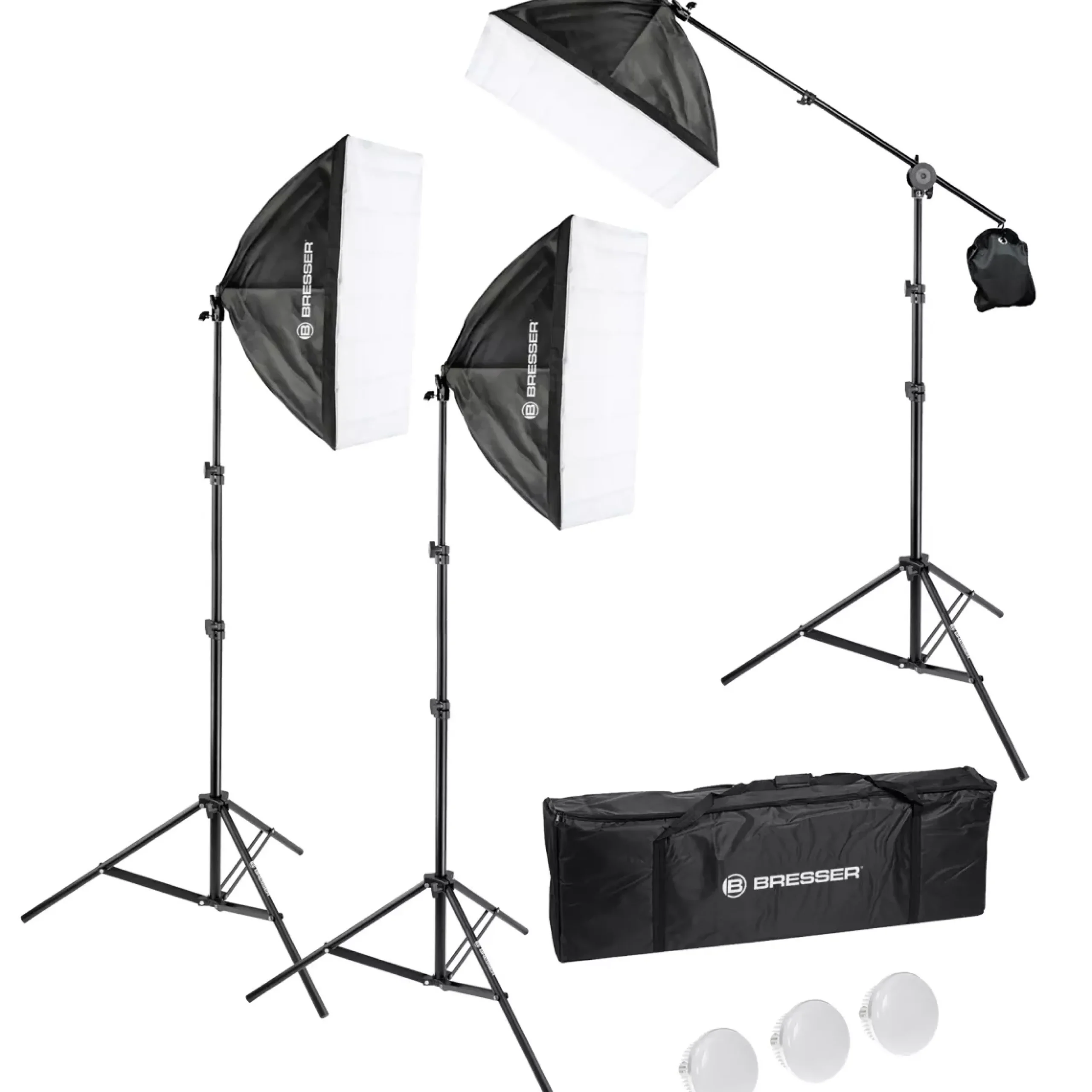 BR-230B LED-Tageslicht-Set mit Softboxen>Bresser Cheap