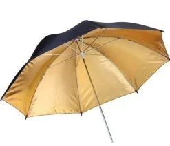 BR-BG110 Reflexschirm schwarz/gold 110cm>Bresser Store