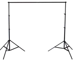 BR-BGS2 Set21 - Hintergrundsystem inklusive Fotohintergründe Greenscreen/ Schwarz/ Weiß>Bresser Outlet