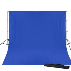 BR-D23 Hintergrundsystem + Hintergrundstoff 3 x 6m Chromakey Blau>Bresser Best