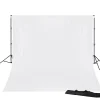 BR-D23 Hintergrundsystem + Hintergrundtuch 3 x 6m Weiß>Bresser Discount