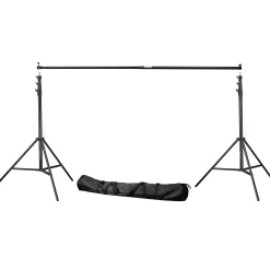 BR-D24 Hintergrundsystem + Hintergrundstoff 2,5 x 3m Weiß><noscript><img width=