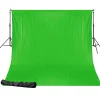 BR-D24 Hintergrundsystem + Greenscreen/ Chromakey Grün Hintergrundstoff 2,5 x 3m>Bresser Clearance
