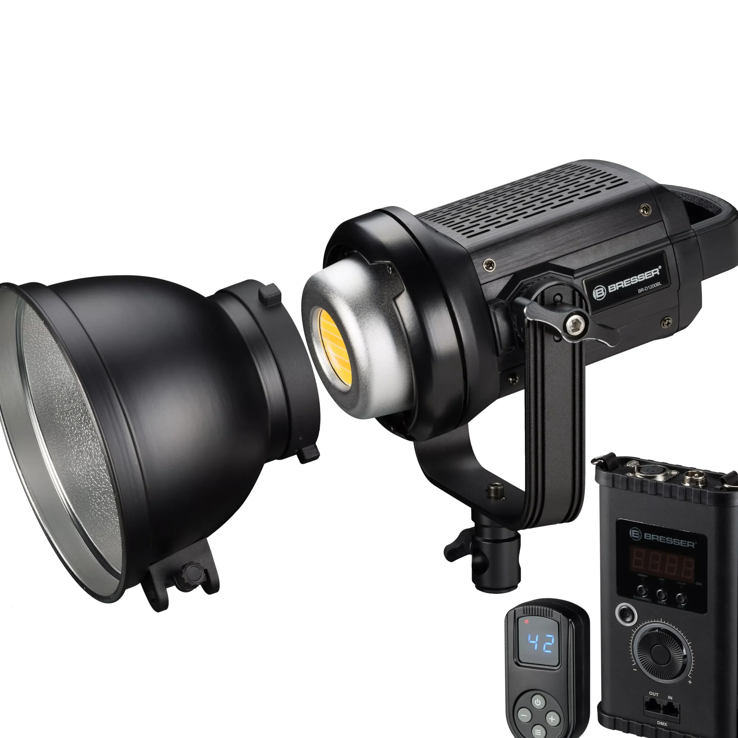BR-D1200BL COB LED Studiolampe 120W mit Bowens-Anschluss für Softboxen>Bresser Cheap