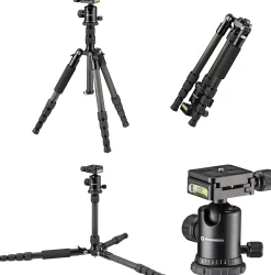 BR-2205-N1 Carbon Fotostativ bis 8 kg verwendbar als Dreibein- und Bodenstativ>Bresser Online