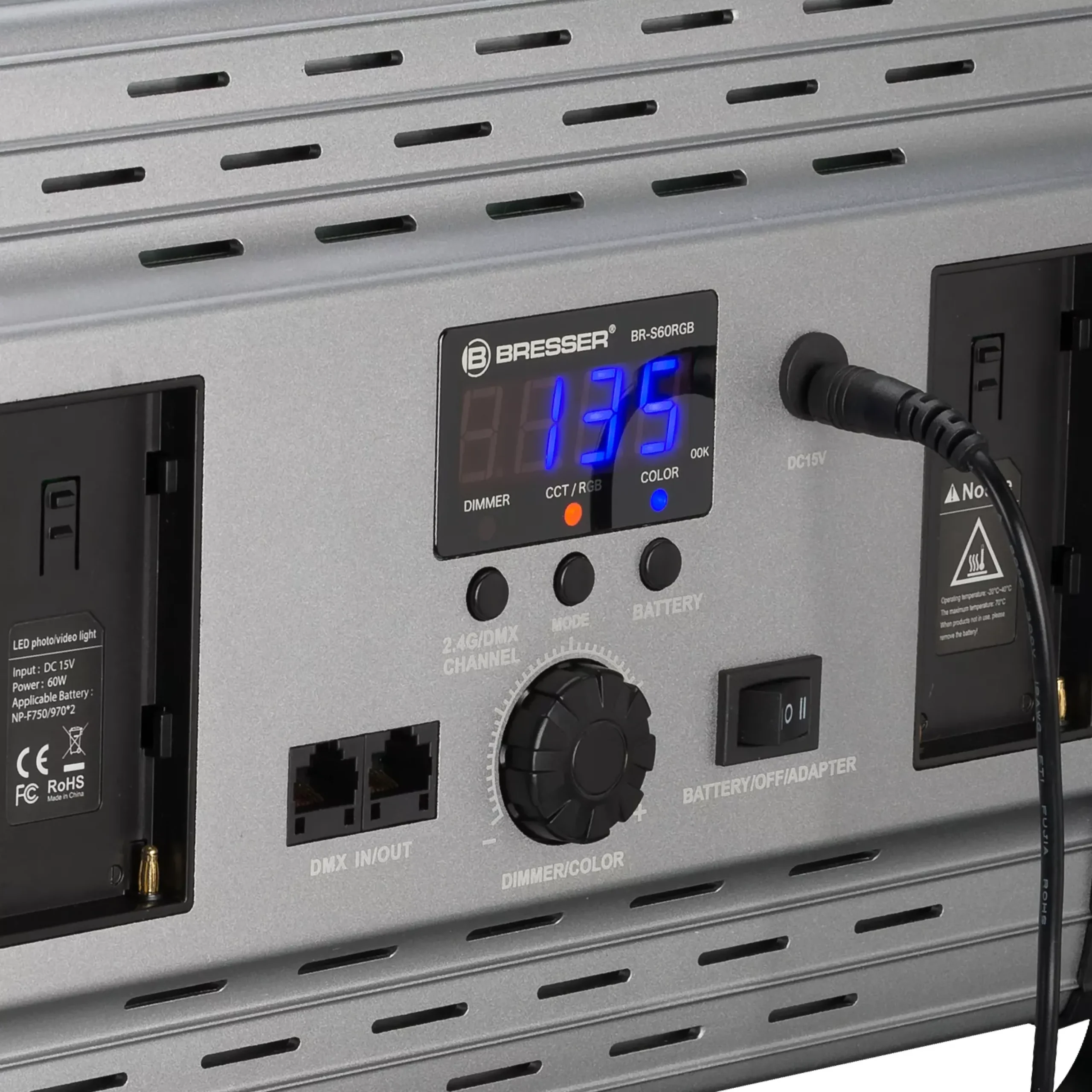 BR-S60 RGB LED Flächenleuchte>Bresser Flash Sale