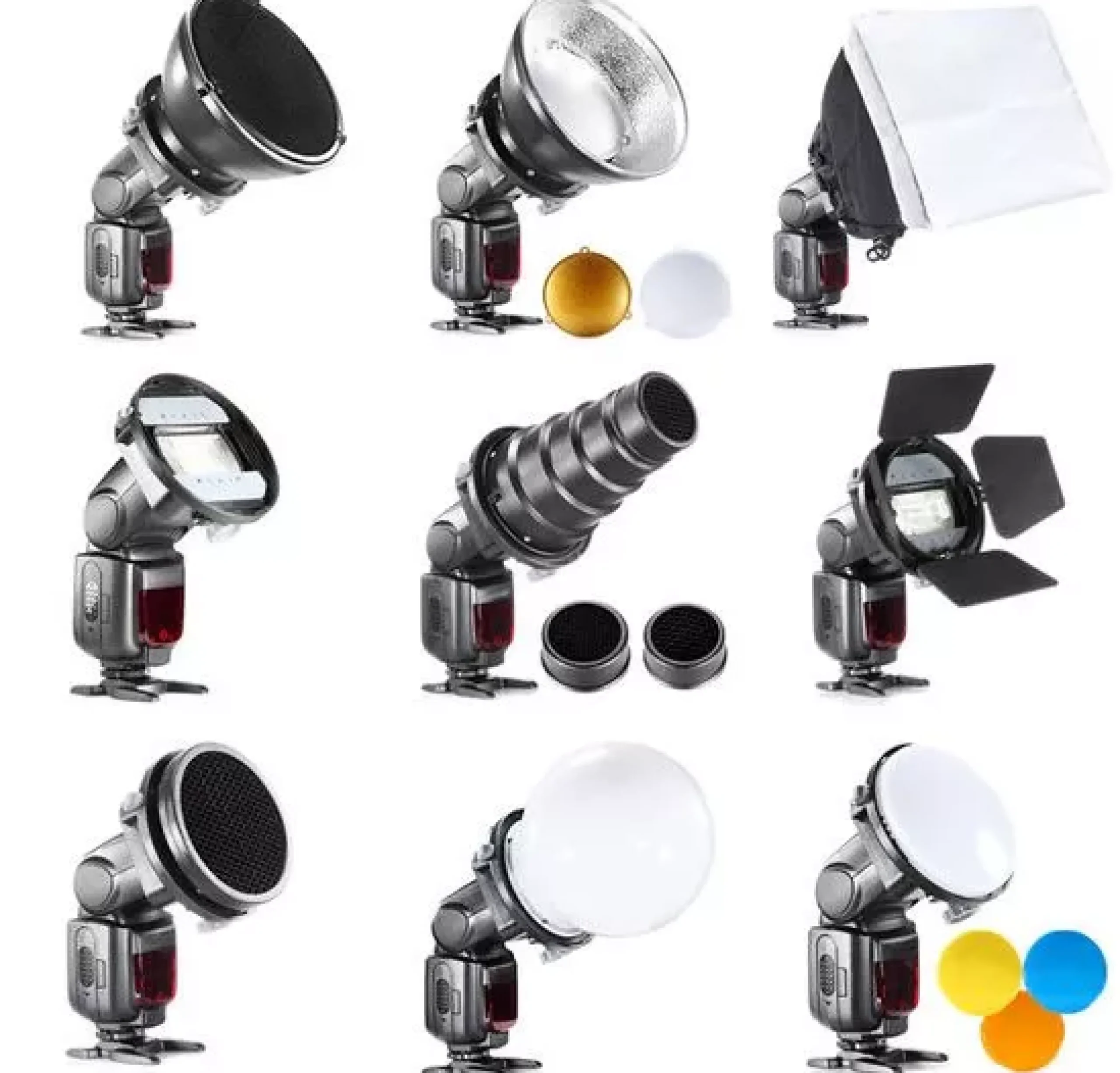 BR-SET7 7-teiliges Lichtformerset für Kamerablitze>Bresser Cheap
