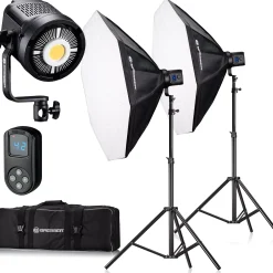 BR-80SL COB LED 80W Dual Kit mit Softboxen>Bresser Cheap