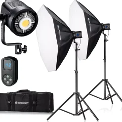 BR-120SL COB LED 120W Dual Kit mit Softboxen>Bresser Outlet
