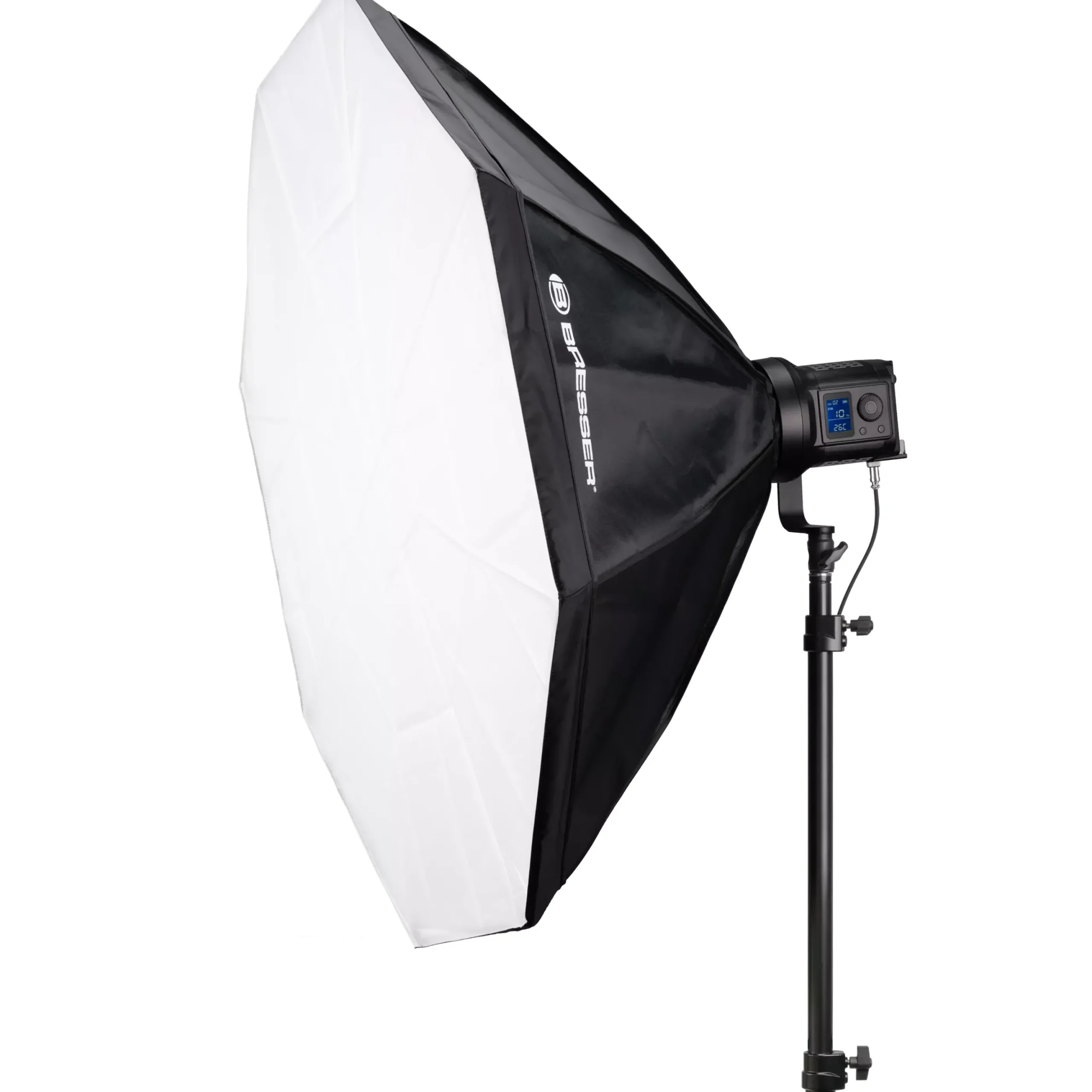 BR-120SL COB LED 120W Dual Kit mit Softboxen>Bresser Outlet