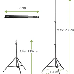 BR-TP280 Lampenstativ 280cm><noscript><img width=
