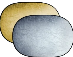 BR-TR5 2-in-1 Faltreflektor gold/silber 120x180cm>Bresser Discount