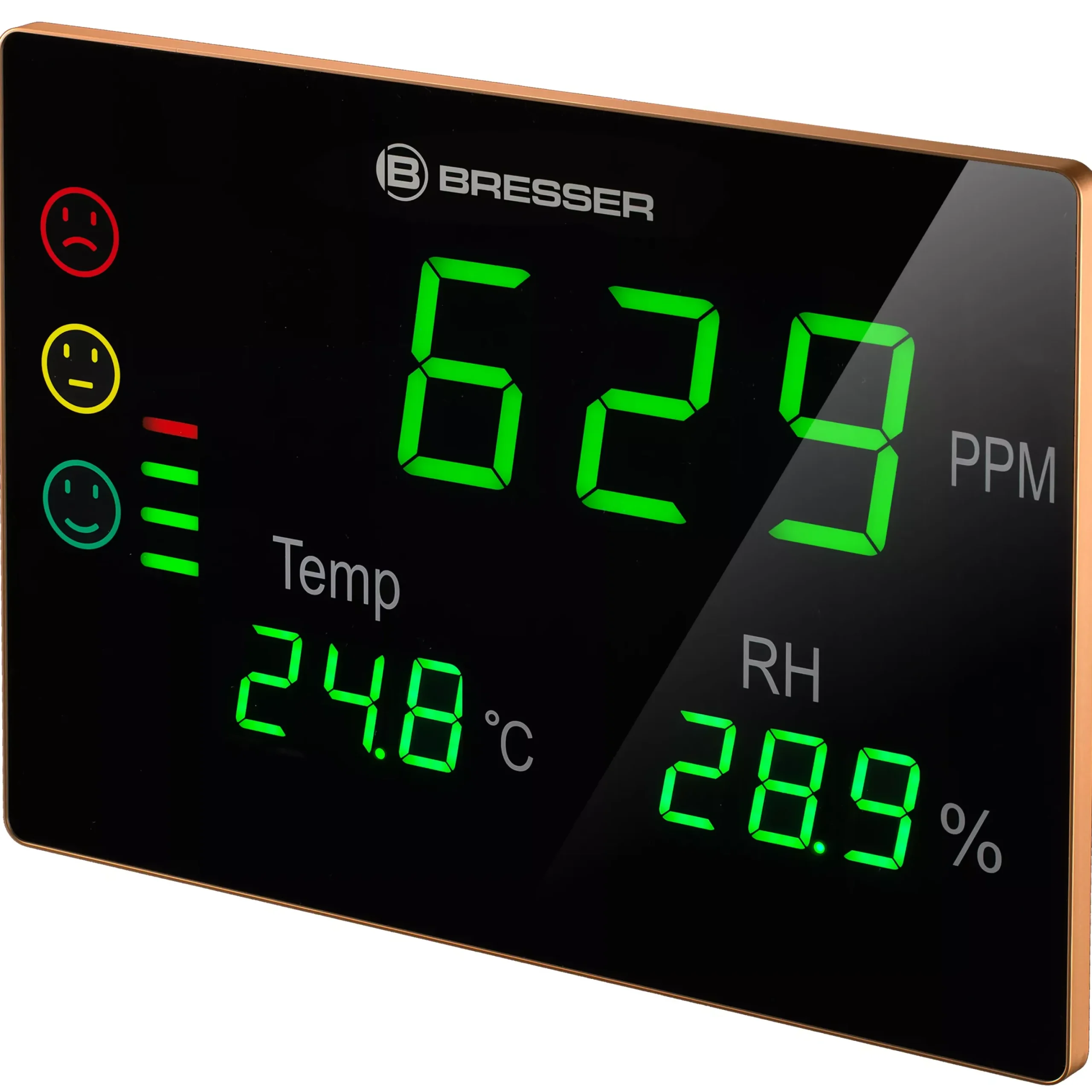 CO2-Messgerät Smile XXL mit CO2-Ampel und extragroßem LED-Display>Bresser Sale