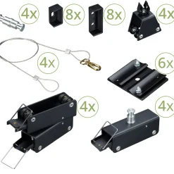 CR-1 Fotostudio Deckenschienensystem 3 x 3 m mit Pantographen><noscript><img width=
