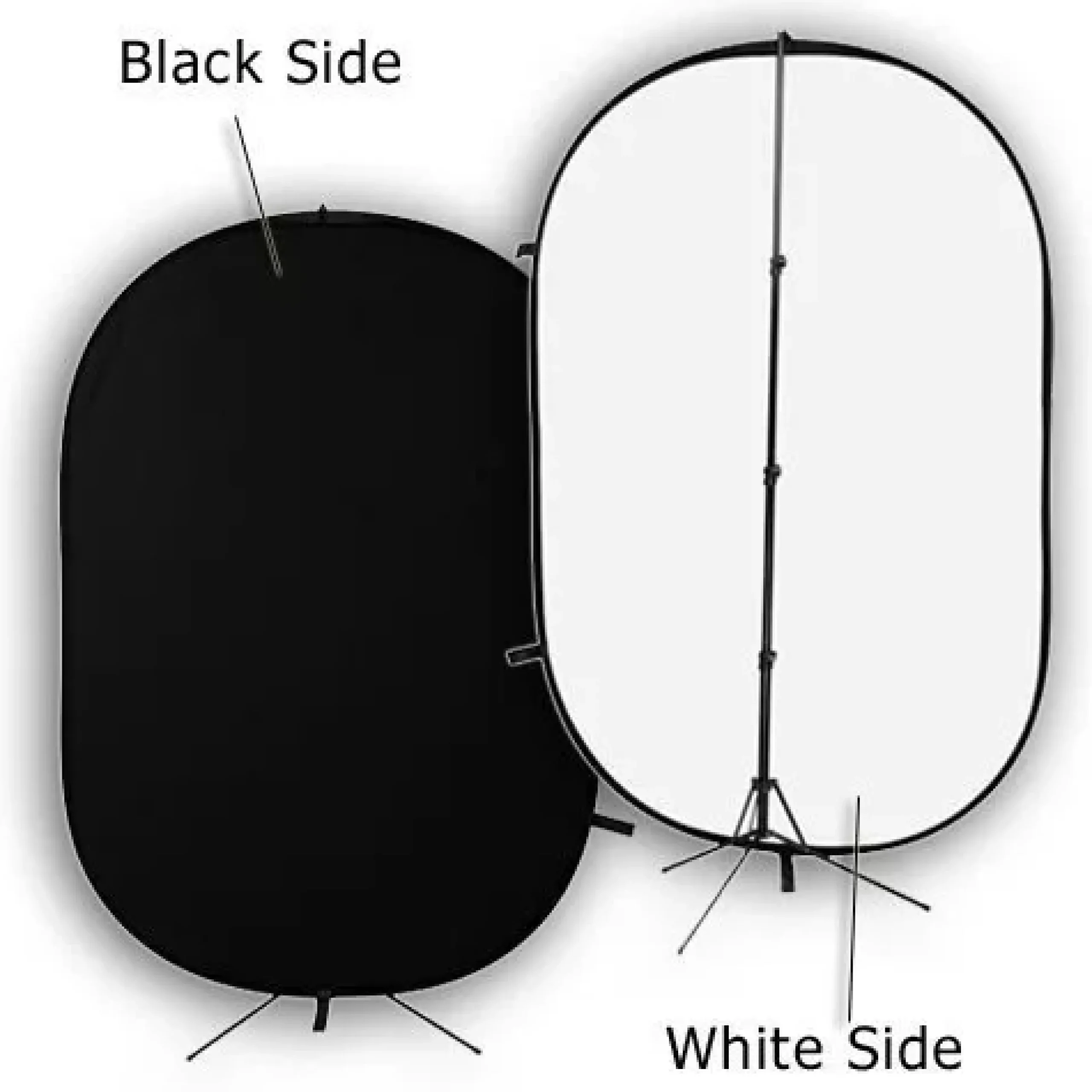 Falthintergrund BR-3 180 x 240cm Schwarz/Weiß>Bresser Discount