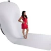 Falthintergrund TR-10 150 x 200+200cm Schwarz/Weiß mit weißer Schleppe>Bresser Best Sale