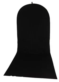 Falthintergrund TR-10 150 x 200 cm + 200 cm Schwarz/Weiß mit schwarzer Schleppe>Bresser Hot
