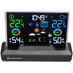 Funk-Farbwetterstation mit rahmenlosem Display><noscript><img width=