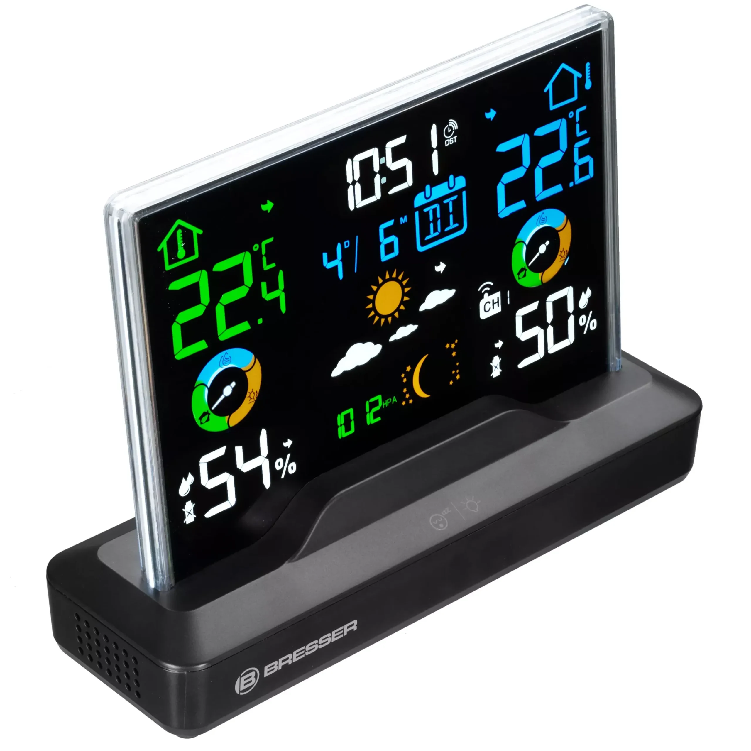 Funk-Farbwetterstation mit rahmenlosem Display>Bresser Flash Sale
