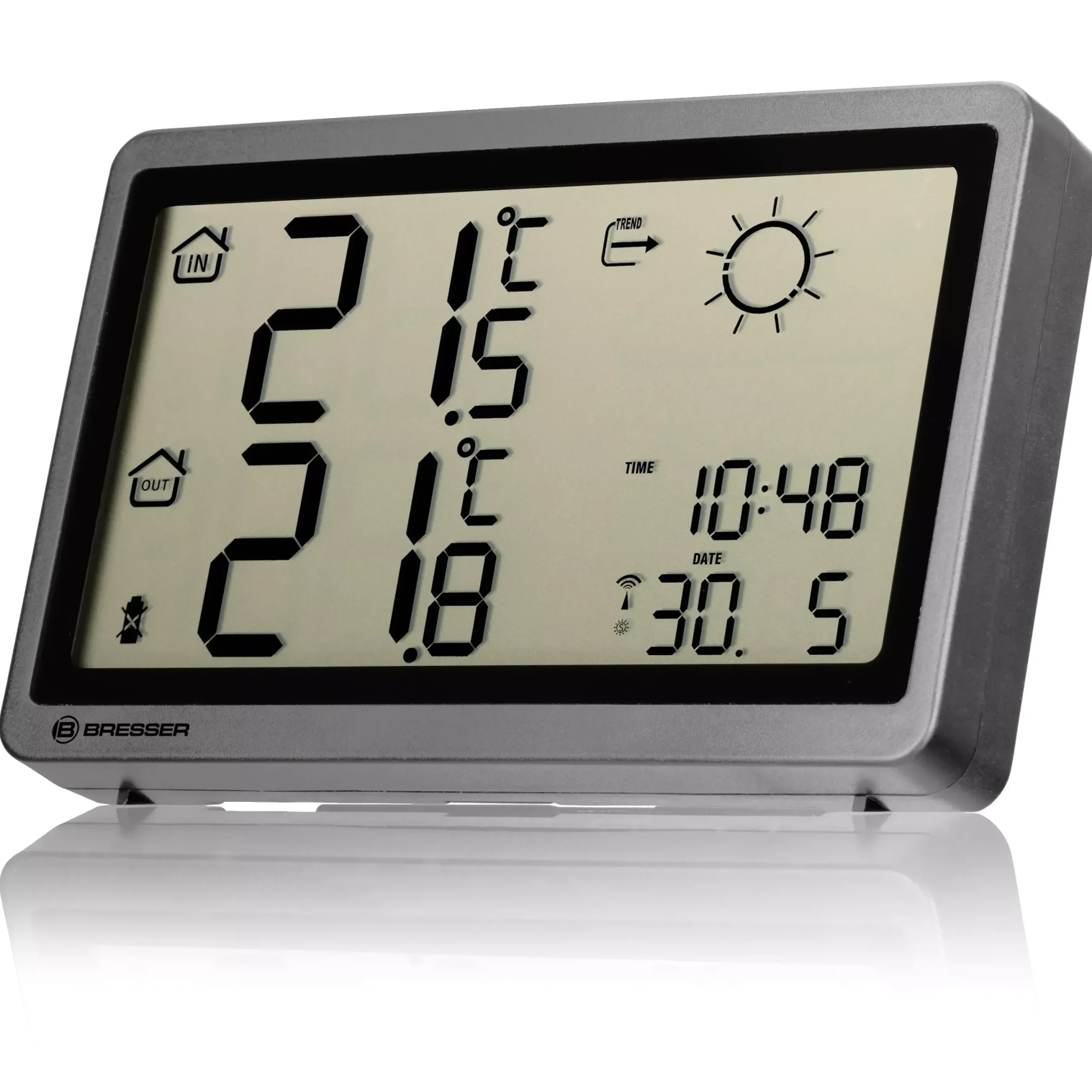 Funkwetterstation MeteoTemp HZ anthrazit>Bresser New