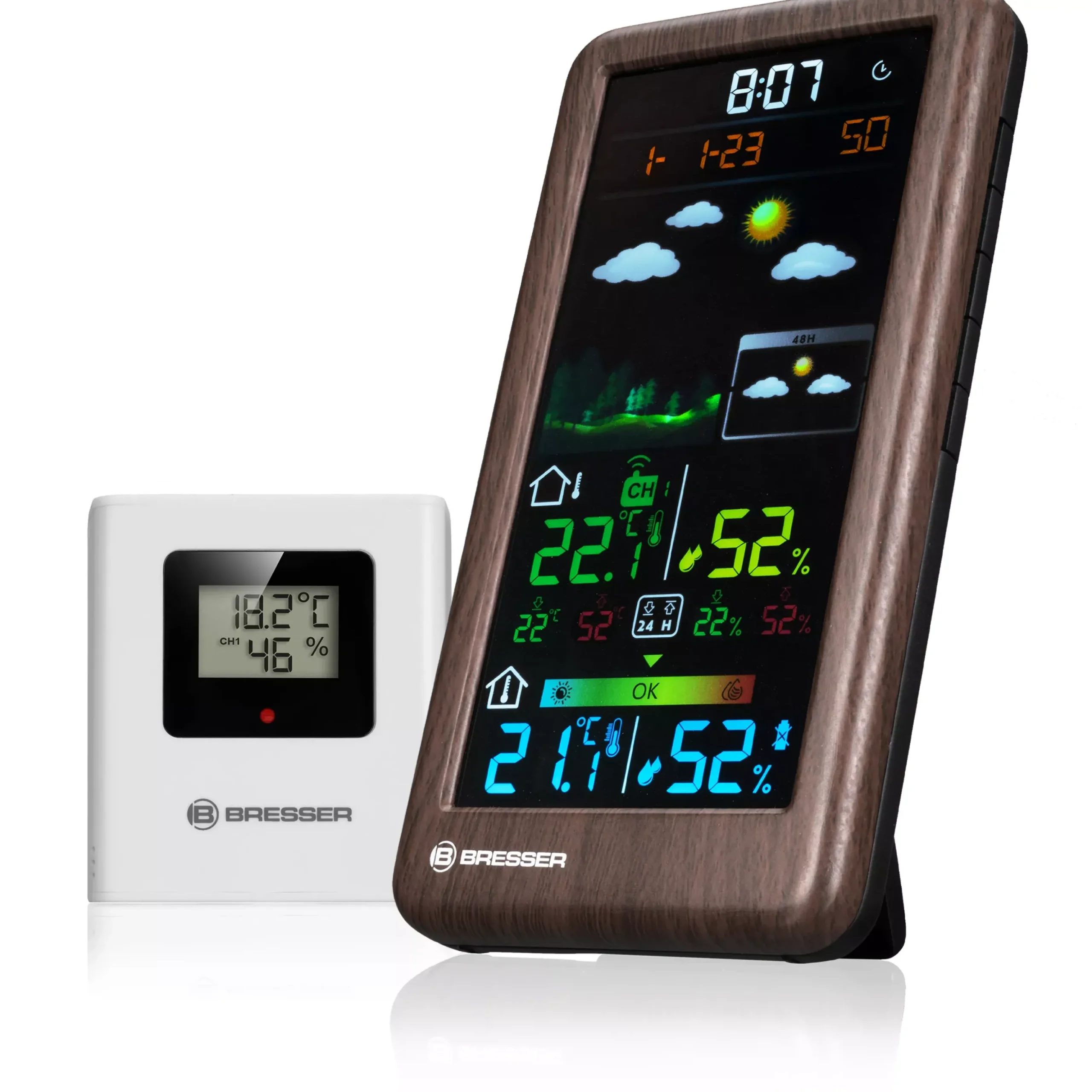 Funkwetterstation Neomeo V in Holzoptik>Bresser Flash Sale