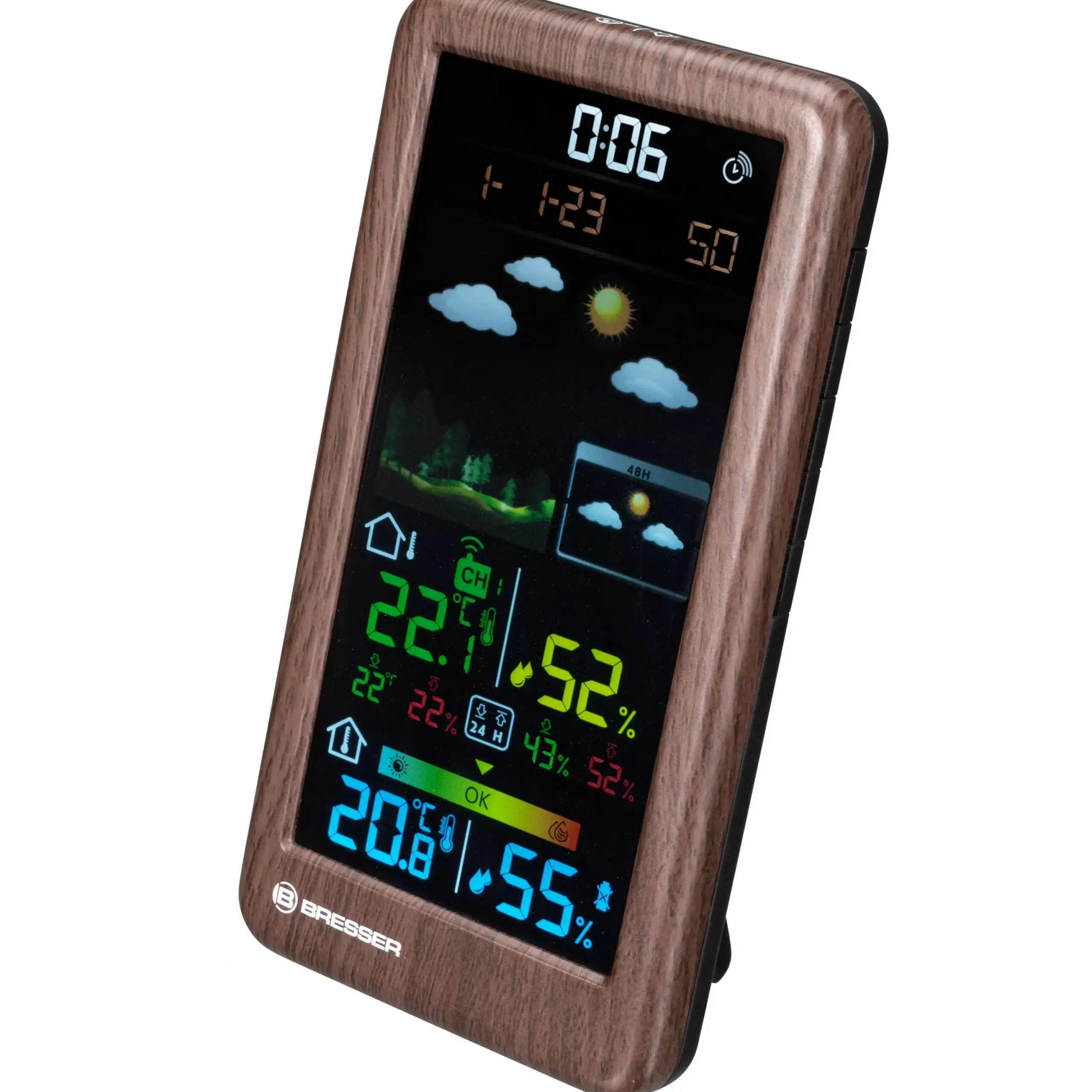 Funkwetterstation Neomeo V in Holzoptik>Bresser Flash Sale