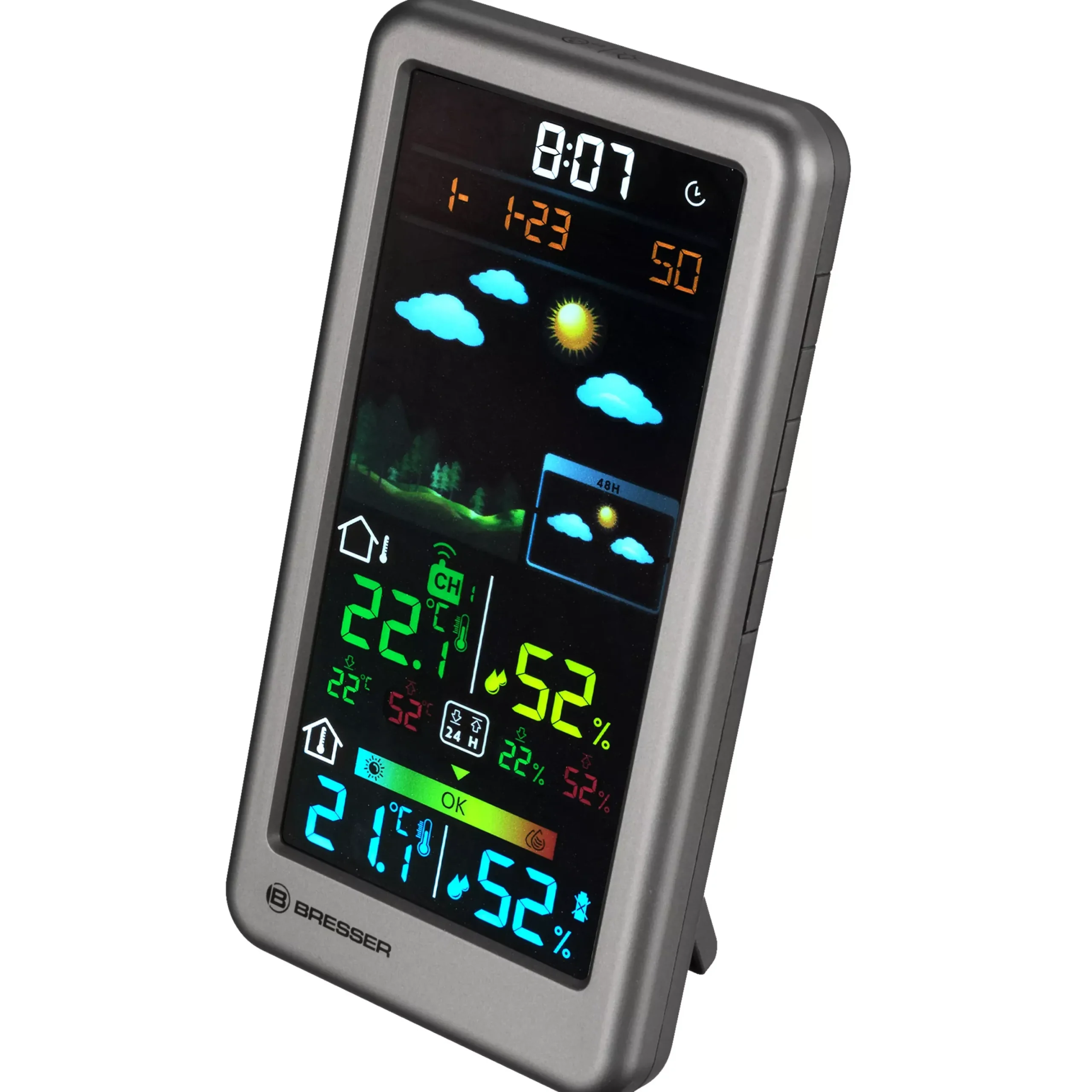 Funkwetterstation Neomeo V silber>Bresser Discount