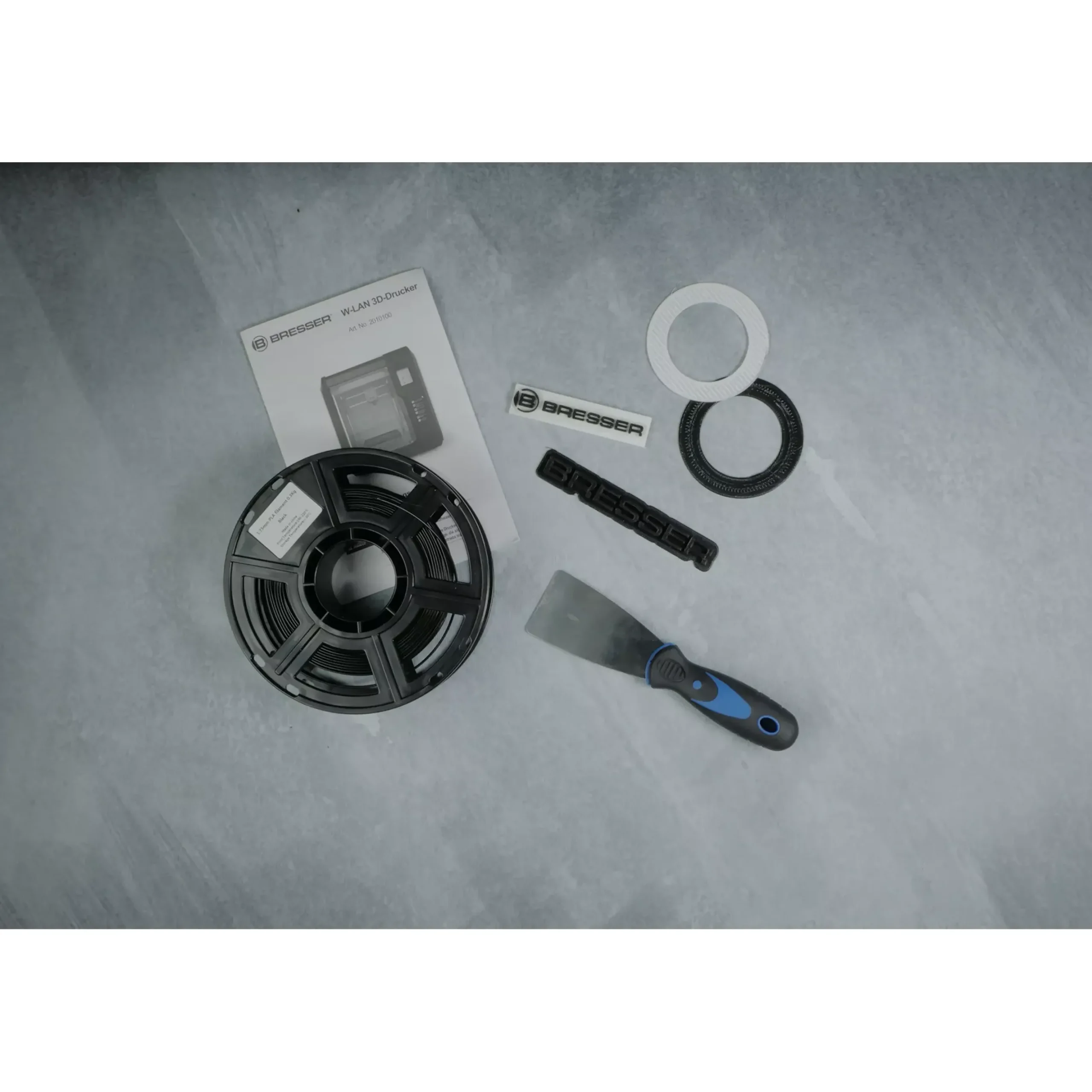 Hintergrundstoff mit Fotomotiv 80 x 120 cm - Painted Grey>Bresser Outlet