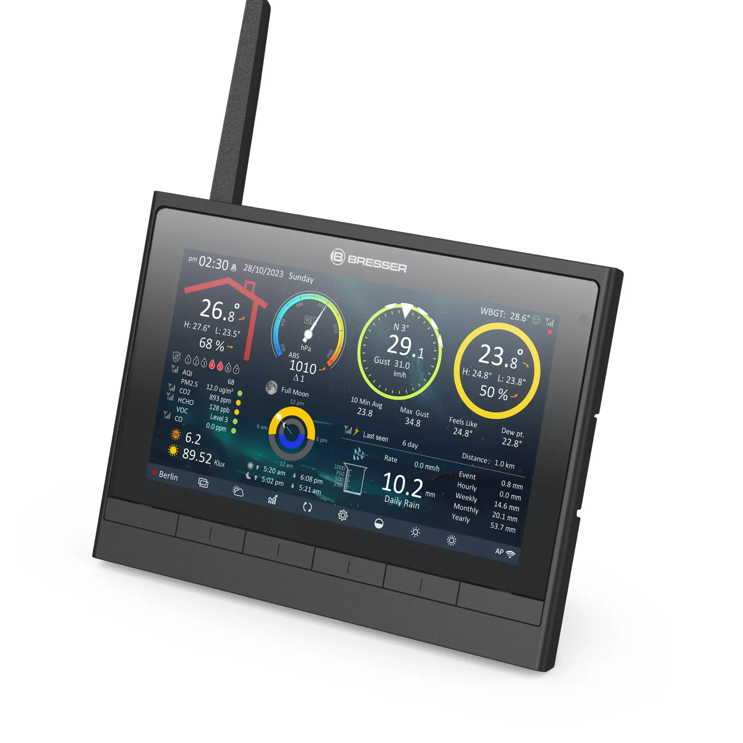 9-in-1 MeteoChamp HD WLAN Wetterstation>Bresser Outlet