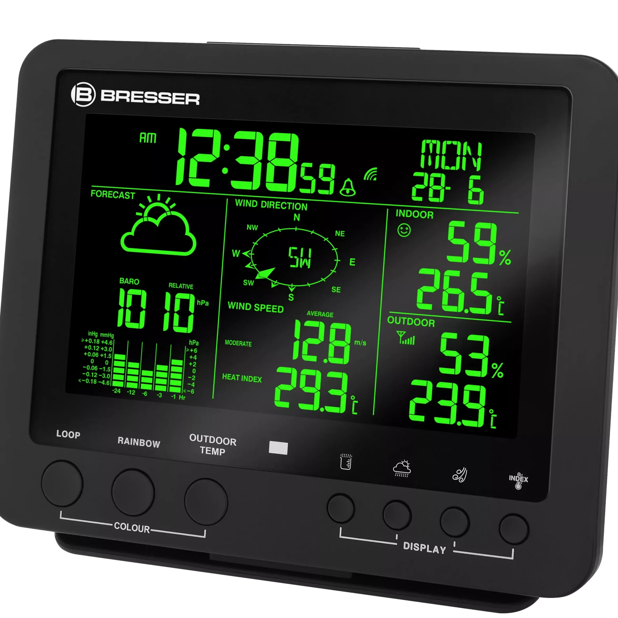5-in-1 Profi-Wetterstation mit Farbwechsel>Bresser Sale