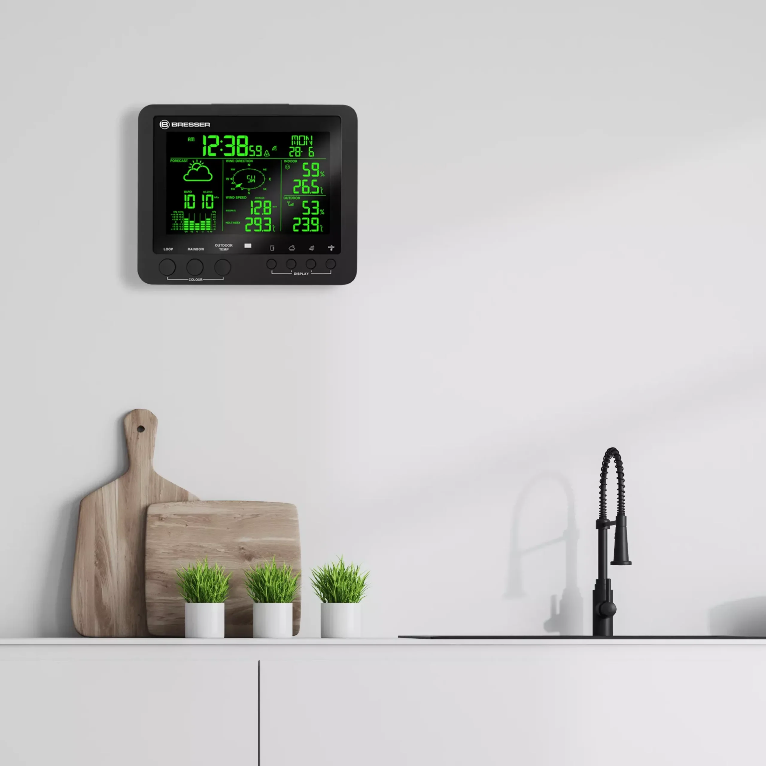 5-in-1 Profi-Wetterstation mit Farbwechsel>Bresser Sale