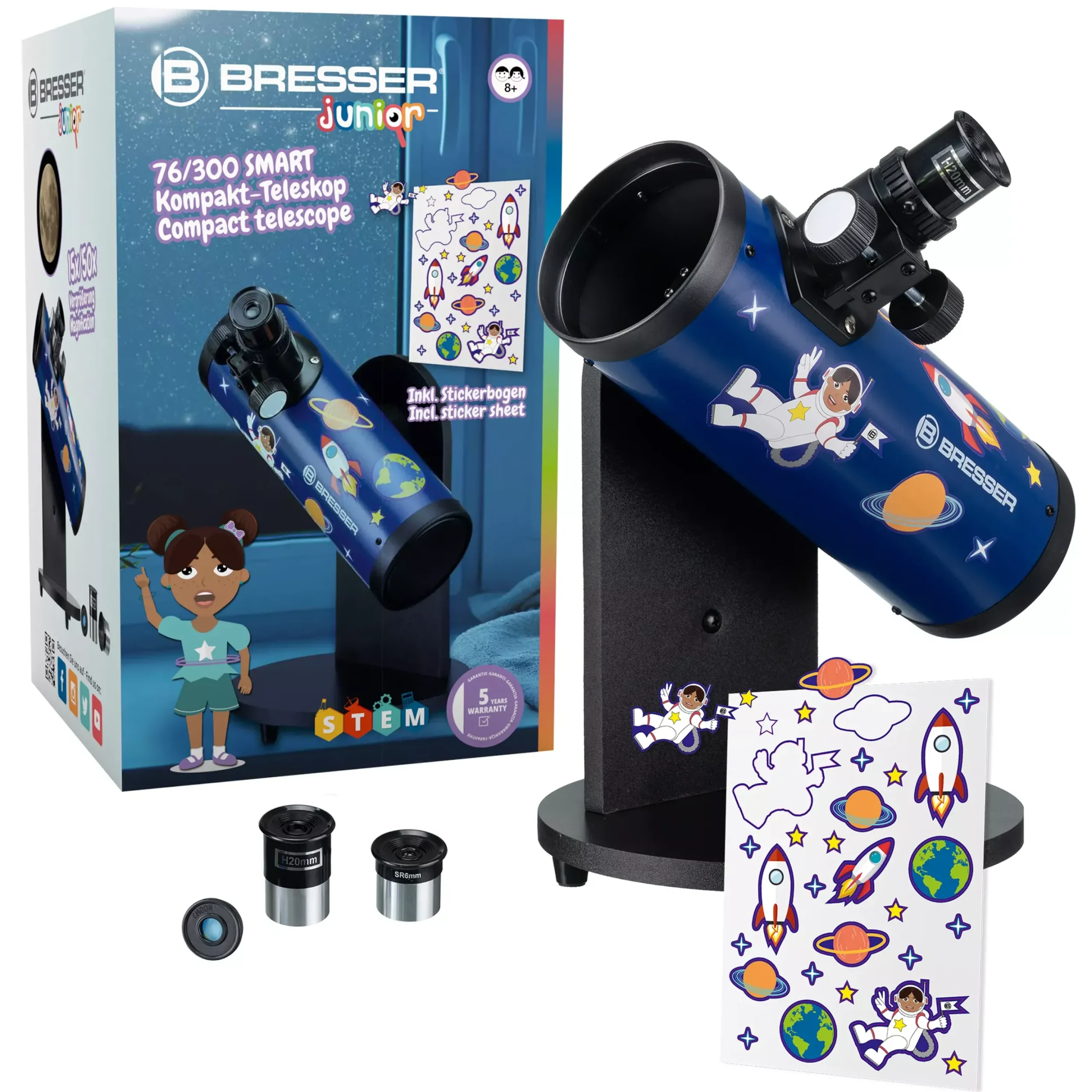 JUNIOR 76/300 Kompakt-Teleskop SMART>Bresser Hot