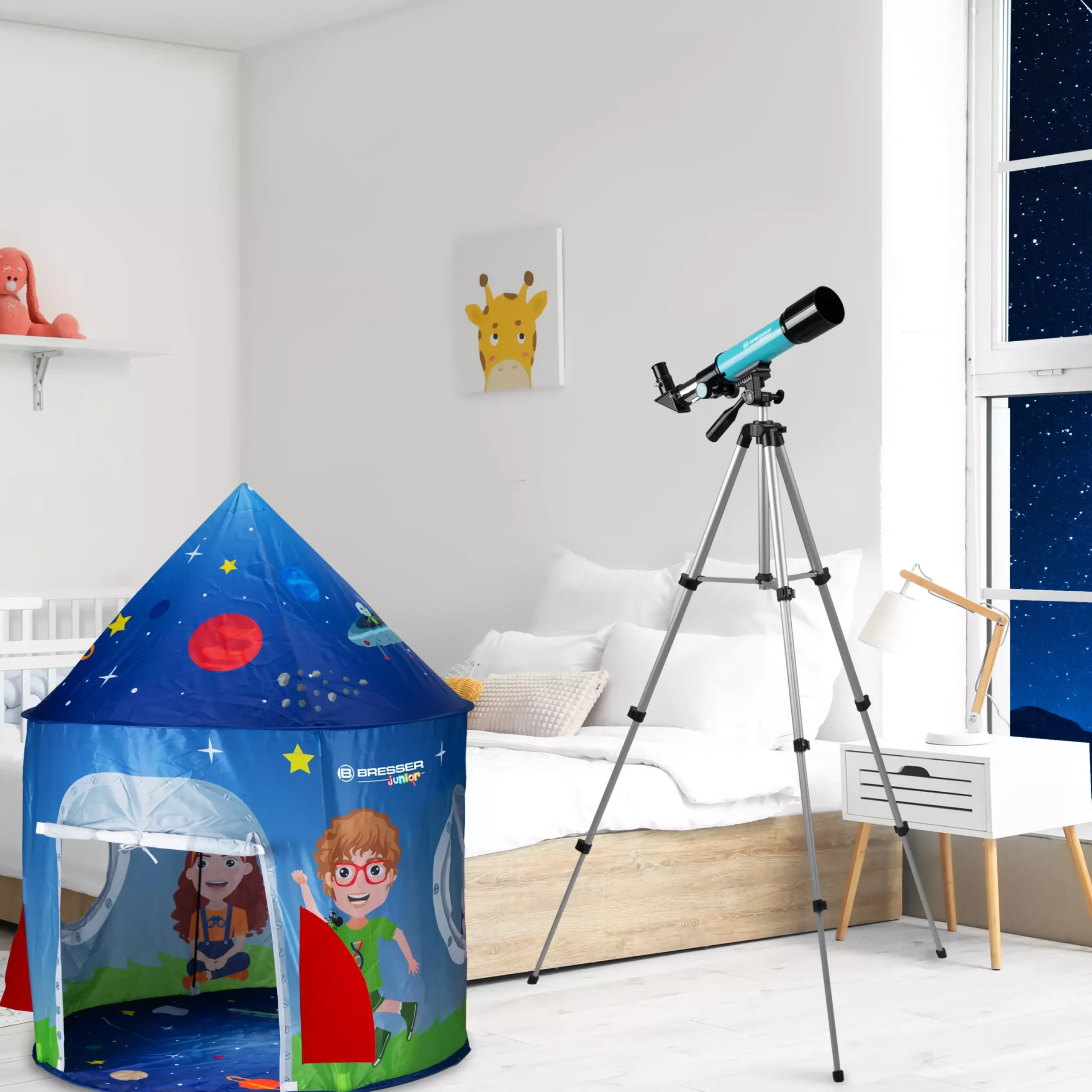 JUNIOR Linsenteleskop 50/360 mit Zelt>Bresser Sale