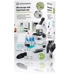 JUNIOR 40-640x Mikroskop mit smartem Experimentier-Set mit QR-Code für Zusatzinfos><noscript><img width=