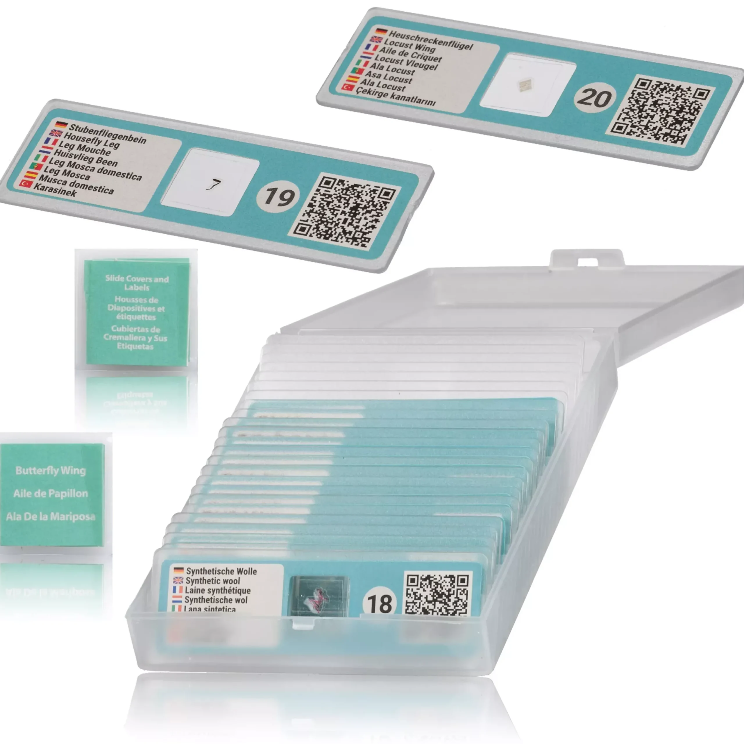 JUNIOR 40-640x Mikroskop mit smartem Experimentier-Set mit QR-Code für Zusatzinfos>Bresser New