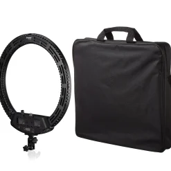 MM-26AB Bi-Color LED Ringlicht 48W dimmbar mit Smartphonehalter und Fernauslöser>Bresser Store