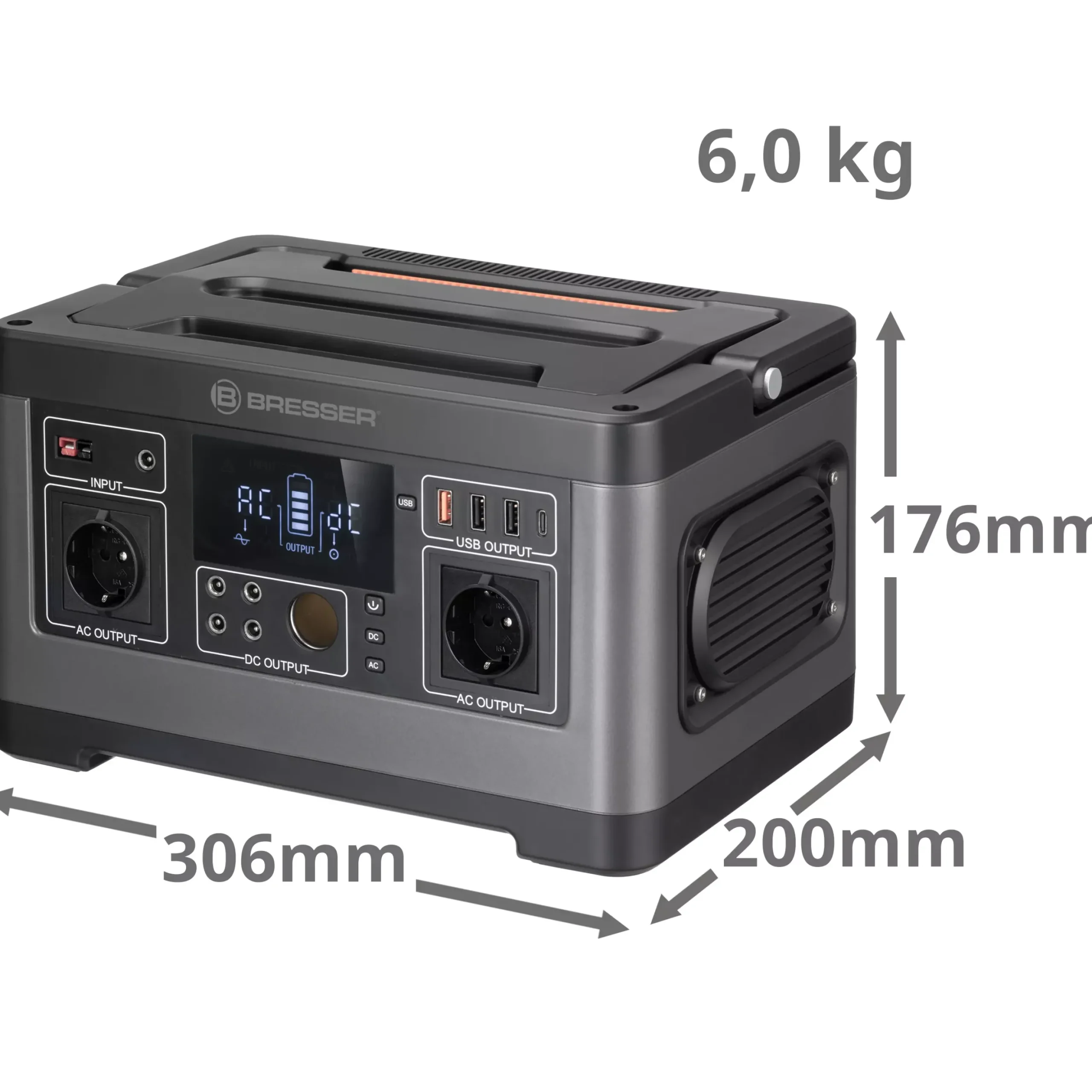 Mobile Power Station tragbarer Stromspeicher 500 Watt>Bresser Hot