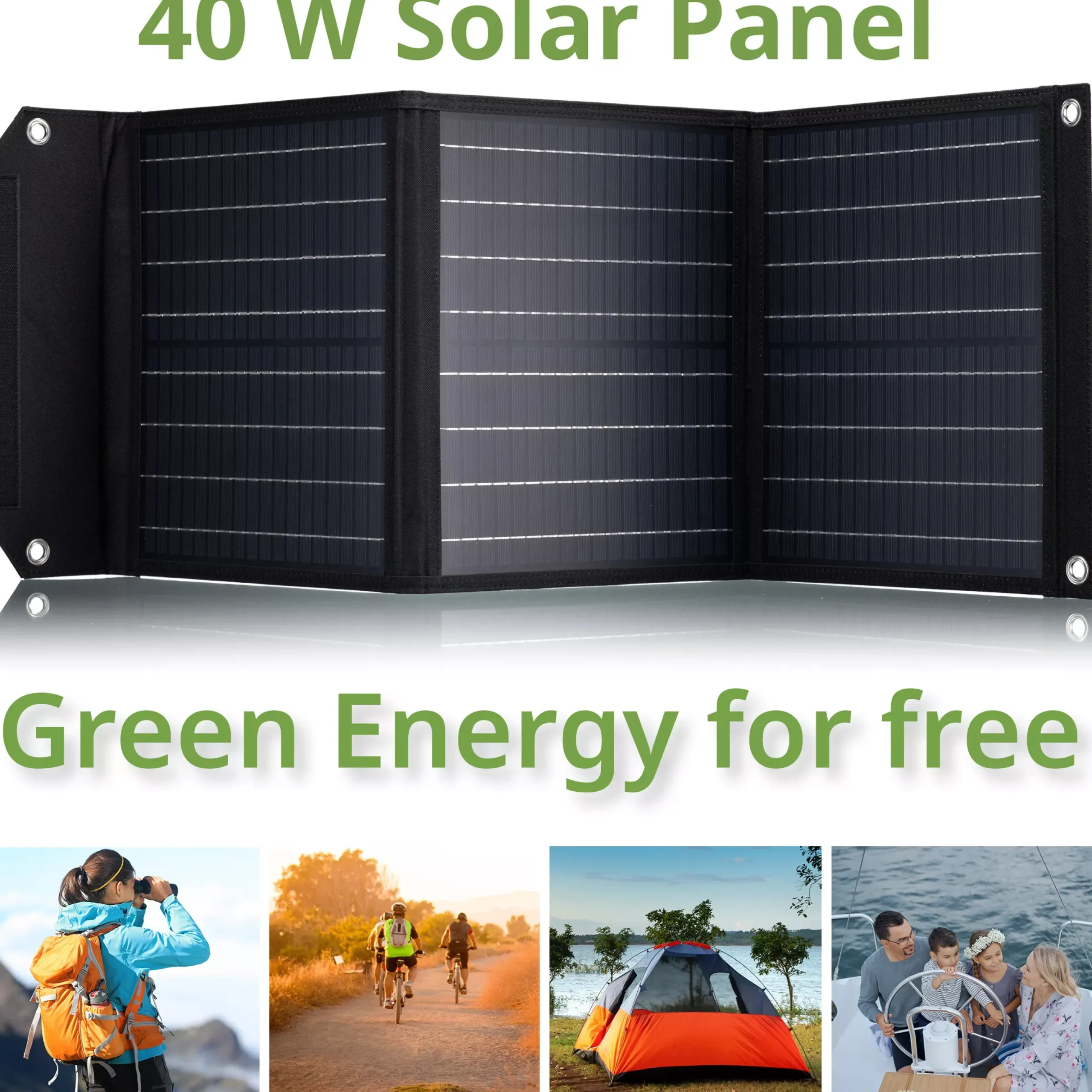 Mobiles Solar-Ladegerät 40 Watt mit USB- u. DC-Anschluss>Bresser Best Sale