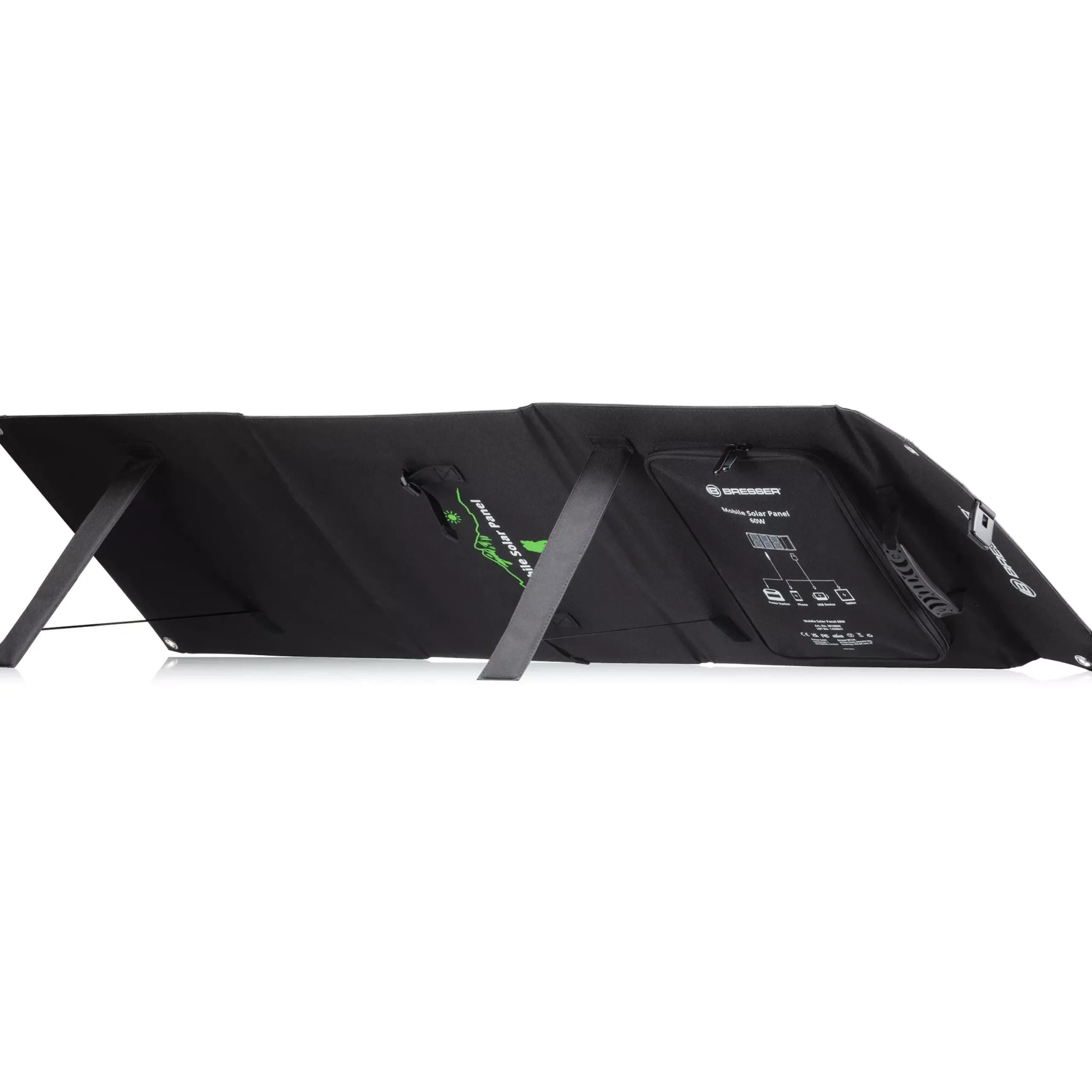 Mobiles Solar-Ladegerät 60 Watt mit USB- u. DC-Anschluss>Bresser Discount