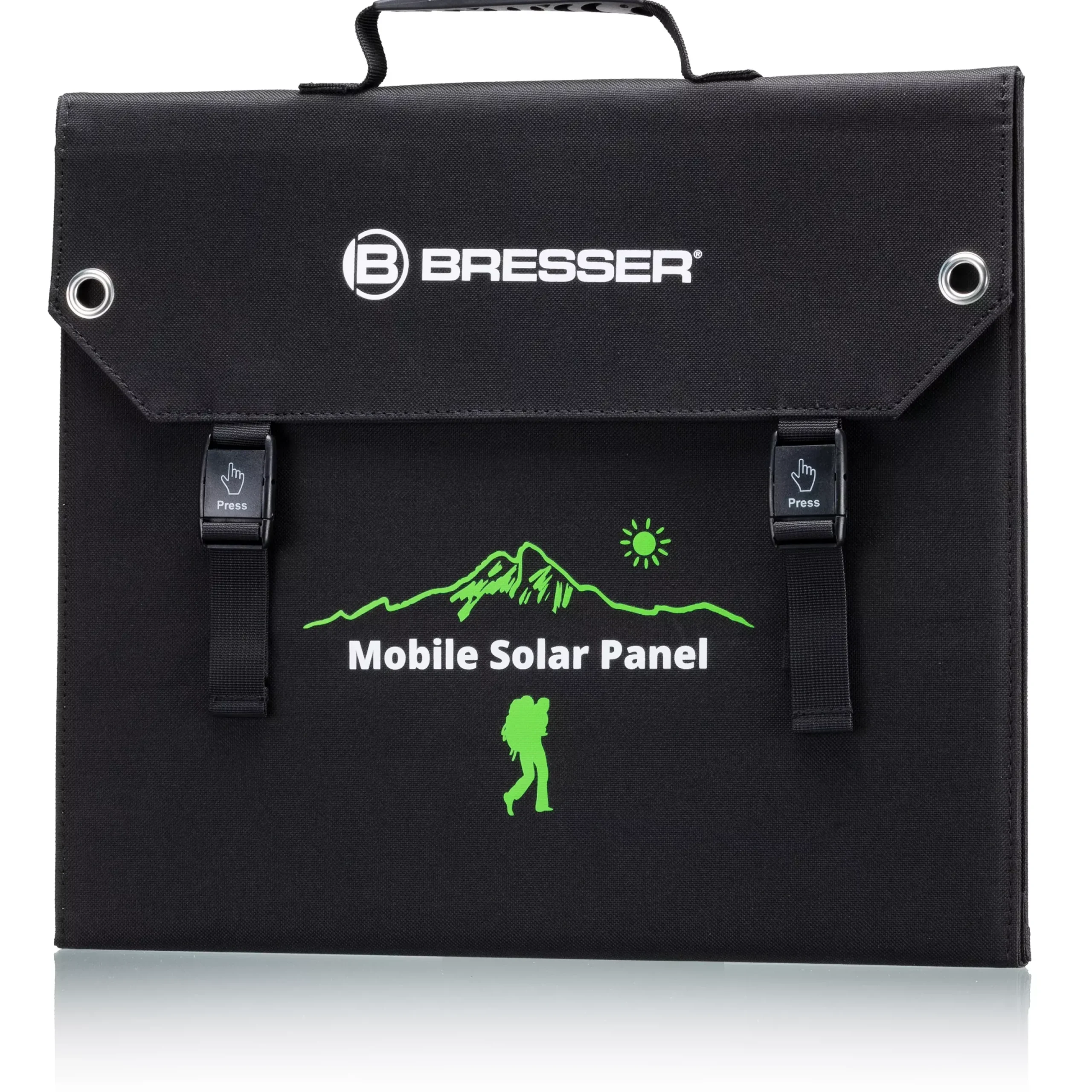 Mobiles Solar-Ladegerät 60 Watt mit USB- u. DC-Anschluss>Bresser Discount