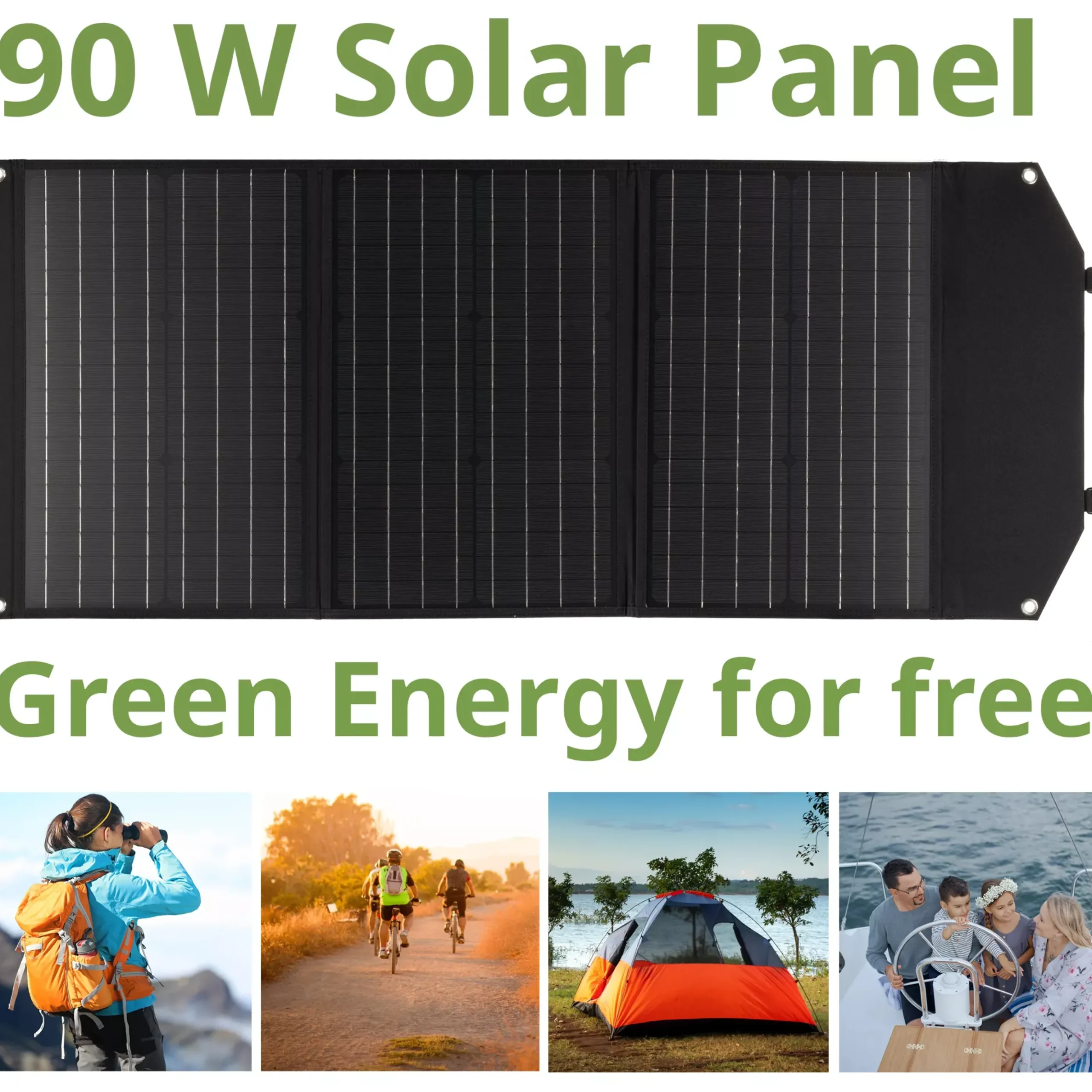 Mobiles Solar-Ladegerät 90 Watt mit USB- u. DC-Anschluss>Bresser Sale