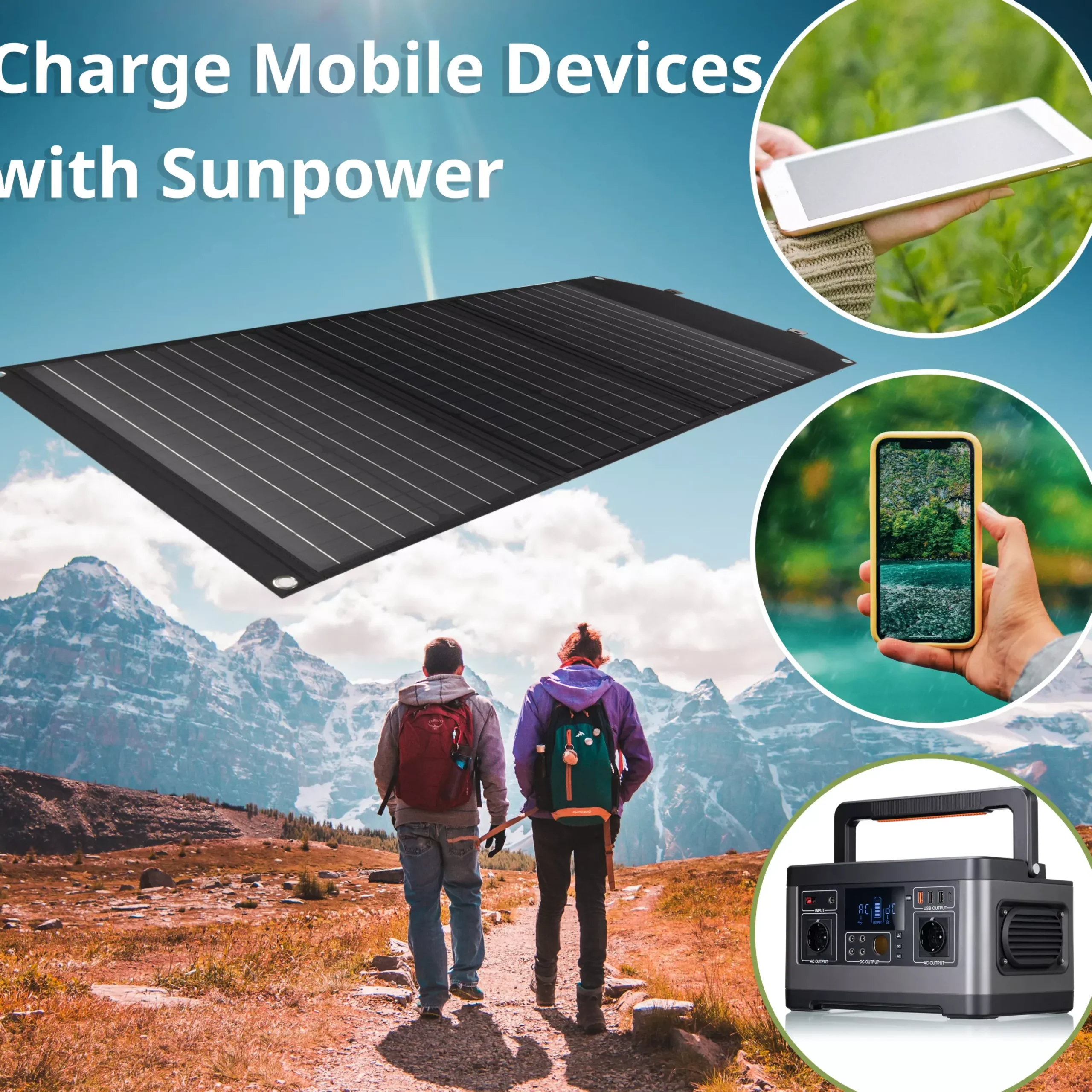 Mobiles Solar-Ladegerät 90 Watt mit USB- u. DC-Anschluss>Bresser Sale