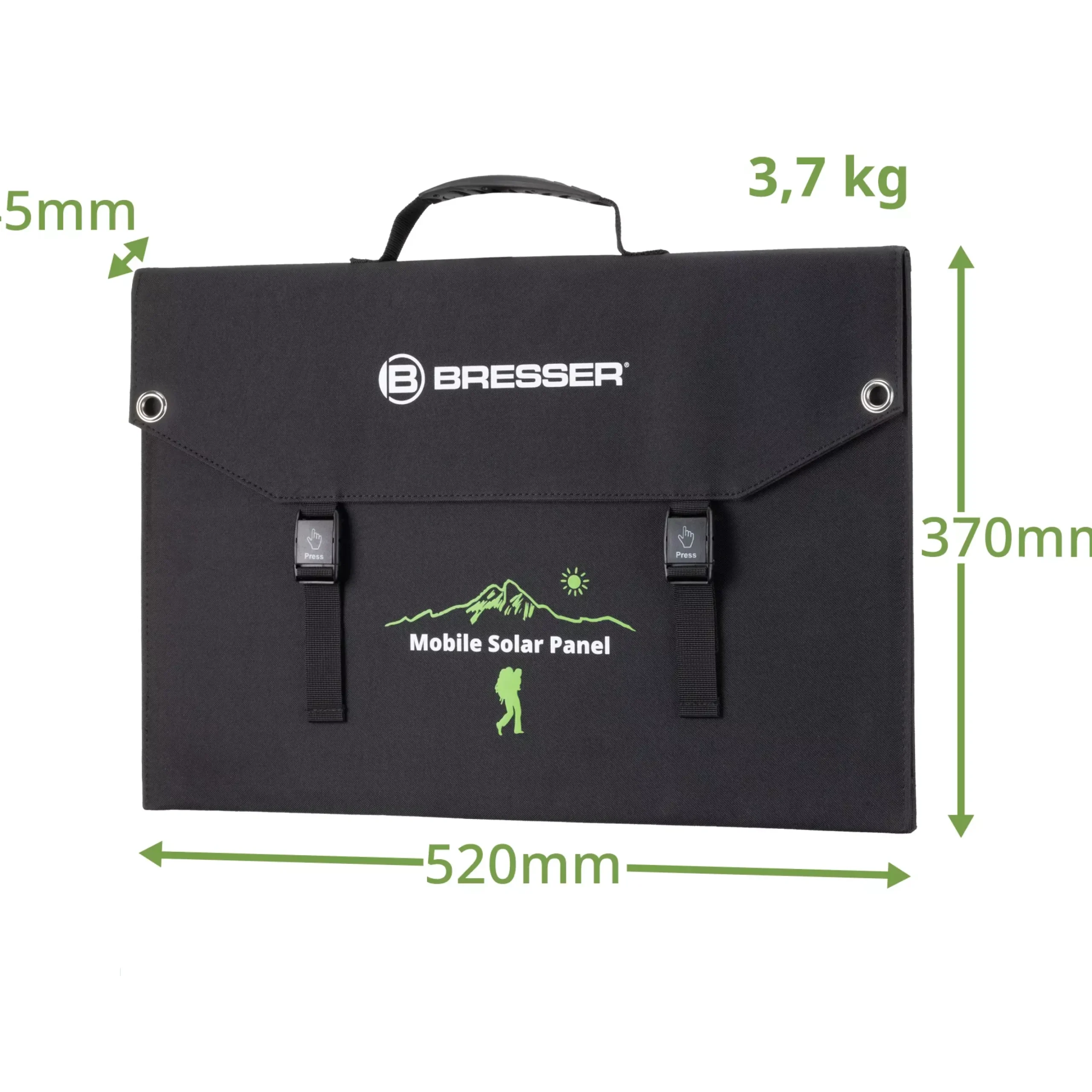 Mobiles Solar-Ladegerät 90 Watt mit USB- u. DC-Anschluss>Bresser Sale