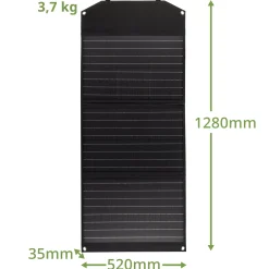 Mobiles Solar-Ladegerät 90 Watt mit USB- u. DC-Anschluss><noscript><img width=