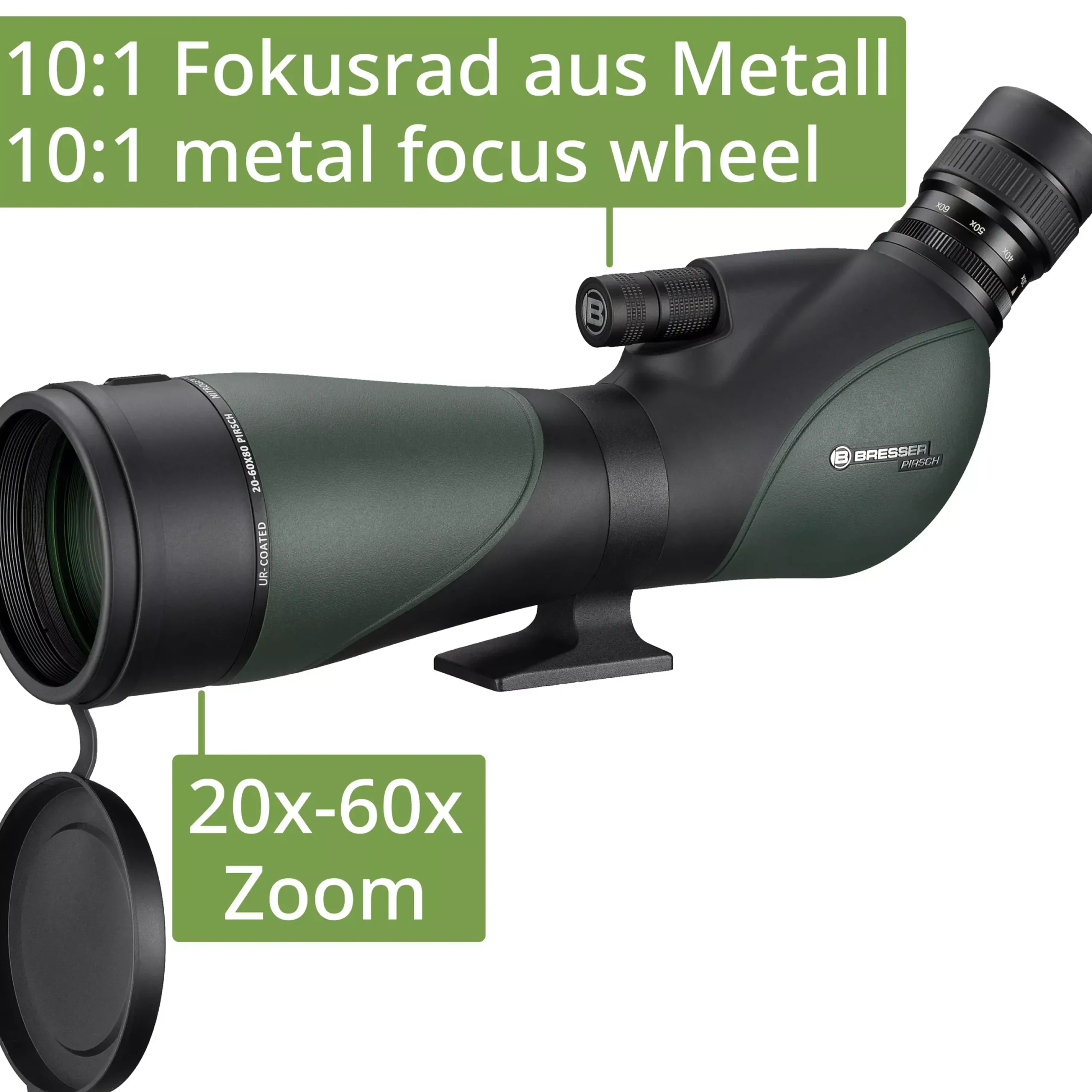 Pirsch 20-60x80 Spektiv Gen. II mit DeLuxe 10:1 Fokus>Bresser Fashion