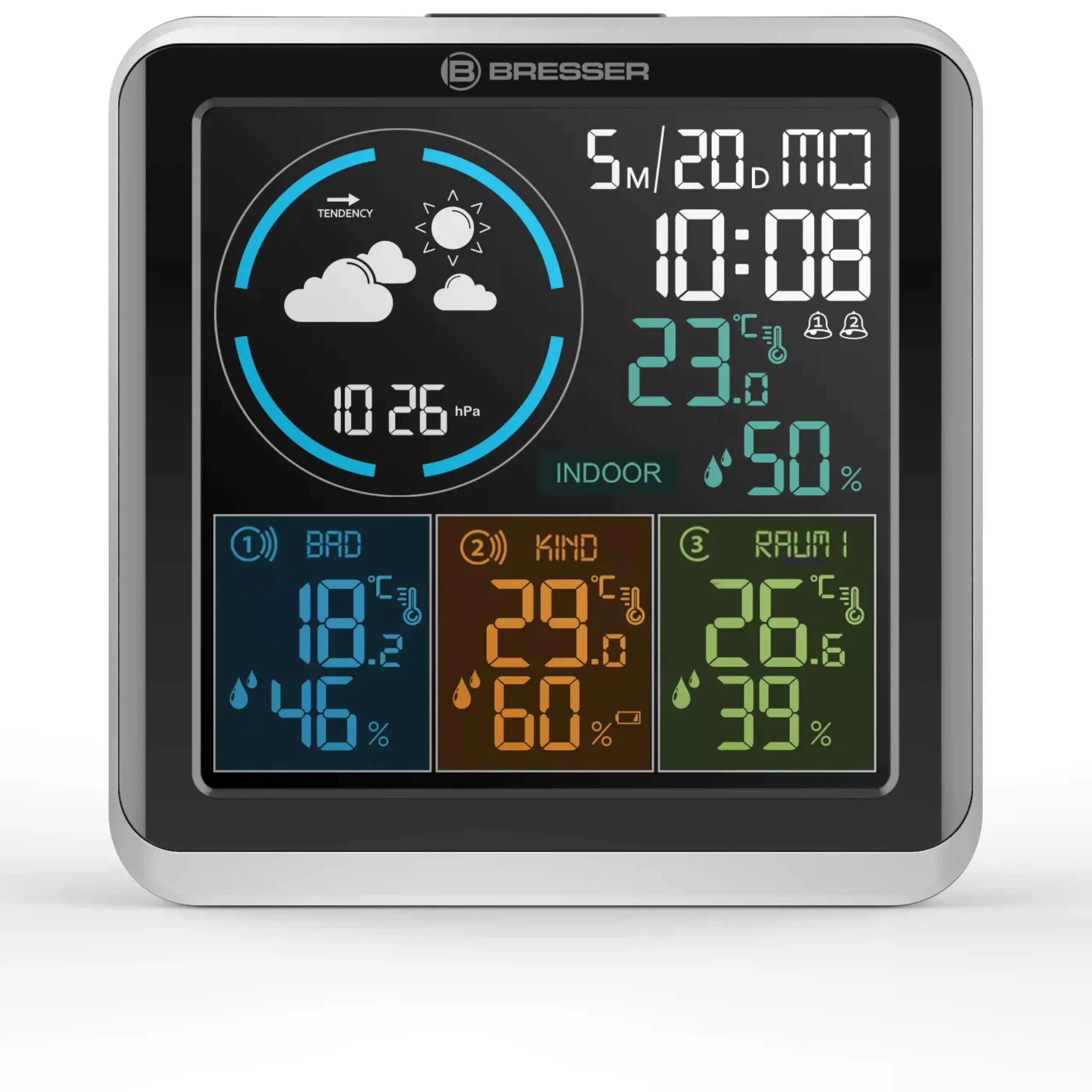 Quadro Individio Wetterstation>Bresser Hot