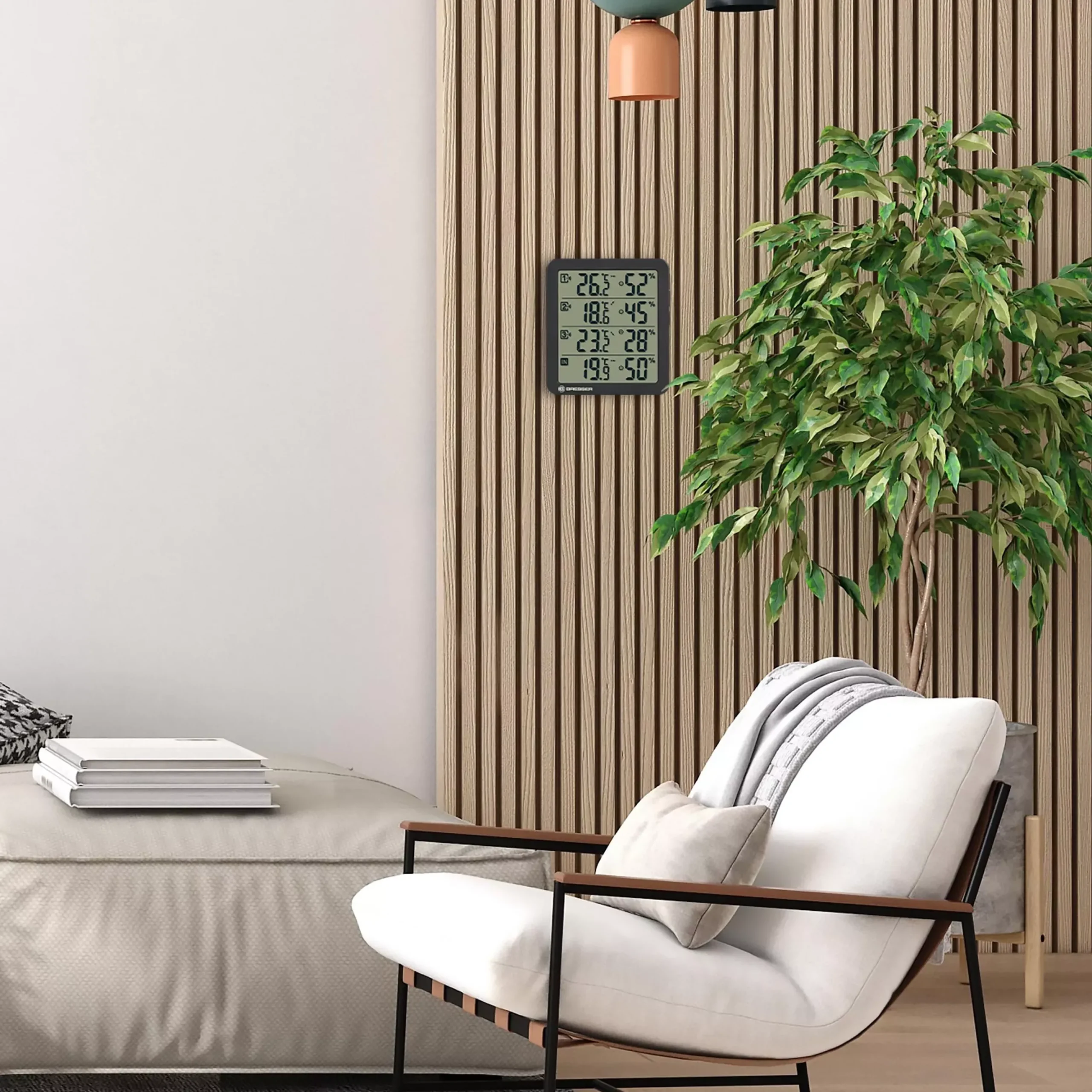 Quadro NV Thermo-Hygrometer schwarz>Bresser Fashion